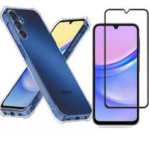 Kit Capa Transparente + Película 3D de Vidro para Samsung Galaxy A15