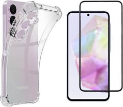 Kit Capa Transparente + Película 3D de Vidro para Samsung Galaxy A35