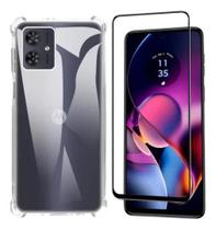 Kit Capa Transparente + Película 3D Moto G54 Lançamento Kit Capa Transparente + Película 3D Moto G54 Lançamento