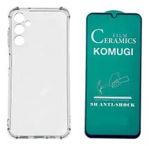 Kit Capa Transparente + Película de Cerâmica para Galaxy M14 Kit Capa Transparente + Película de Cerâmica para Galaxy M14