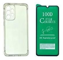 Kit Capa Transparente + Película de Cerâmica para Samsung Galaxy A33