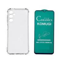 Kit Capa Transparente + Película de Cerâmica para Samsung Galaxy A34 Kit Capa Transparente + Película de Cerâmica para Samsung Galaxy A34