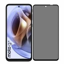 Kit Capa Transparente + Película Fosca Privacidade para Motorola Moto G31
