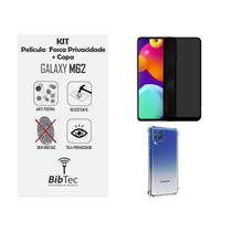 Kit Capa Transparente + Película Privativa Fosca Cerâmica Samsung Galaxy M62