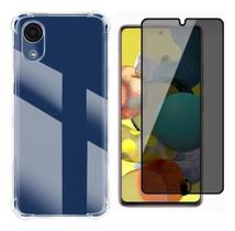 Kit Capa Transparente + Película Privativa Fosca de Cerâmica Samsung Galaxy A03 CORE Kit Capa Transparente + Película Privativa Fosca de Cerâmica Samsung Galaxy A03 CORE