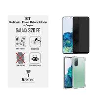 Kit Capa Transparente + Película Privativa Fosca de Cerâmica Samsung Galaxy S20FE