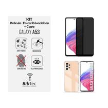 Kit Capa Transparente + Película Privativa Matte Fosca 9D Cerâmica Samsung Galaxy A53