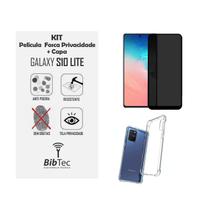 Kit Capa Transparente + Película Privativa Matte Fosca 9D Cerâmica Samsung Galaxy S10 LITE