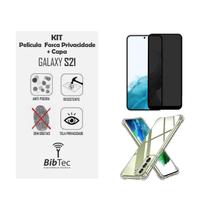 Kit Capa Transparente + Película Privativa Matte Fosca 9D Cerâmica Samsung Galaxy S21