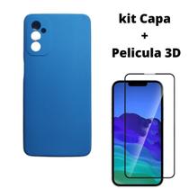 Kit Capa Veludo ul Compatível Galaxy A04S+Pelicula 3D