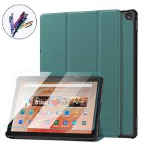 Kit Capa + Vidro + Caneta Para Tablet Amazon Fire Hd 10 13º