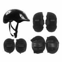 Kit Capacete + Cotoveleira + Joelheira Infantil Skate Patins Dm Toys