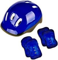 Kit Capacete, Cotoveleiras e Joelheiras Azul Kcp-02A - Fenix Kit Capacete, Cotoveleiras e Joelheiras Azul Kcp-02A - Fenix
