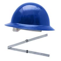 Kit Capacete de Segurança tipo Eletricista Aba Total Azul Escuro + Jugular Kit Capacete de Segurança tipo Eletricista Aba Total Azul Escuro + Jugular