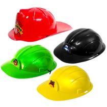 Kit Capacete do Exército Construtor Bombeiros e de Policial Adulto e Infantil - Toy Master