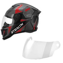 Kit Capacete Fechado Pro Tork Stealth Concept + Viseira Cristal