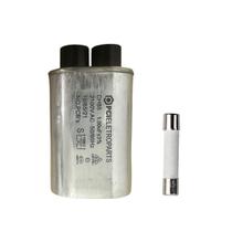 Kit Capacitor Alta Tensão Microondas 1.00Uf 2100V 3T+Fusivel