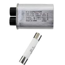 Kit Capacitor Microondas 0,70uf + Fusivel Cerâmico 20a - H.V Capcitor