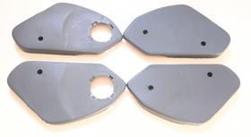 Kit Capas Acabamento Lateral Cinza Corcel Belina Pampa Escort Verona