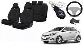 Kit Capas Aconchego Personalizado HB20 12-16 +(Capa Volante) + Chaveiro