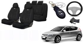 Kit Capas Aconchego Personalizado i30 07-12 +(Capa Volante) + Chaveiro