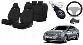 Kit Capas Aconchego Premium Azera 12-18 + Volante + Chaveiro