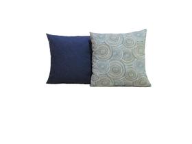 Kit Capas Almofadas 60 x 60 Estampa Esfera Cor Azul Royal Conjunto 2 peças - Nallu Decor