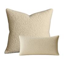 Kit Capas Almofadas Decorativa 50x50cm + Capa Retangular 50x30cm Capri Luxo Bege