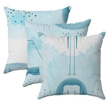 Kit Capas Almofadas Decorativas Aquarela Nº01 45x45 ID Decor