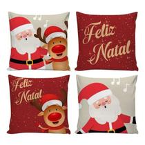 Kit Capas Almofadas Decorativas Natal Merry Christmas