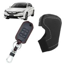 Kit Capas Couro Manopla Câmbio Automático + Chave Canivete Civic Accord Crv 2023 Kit Capas Couro Manopla Câmbio Automático + Chave Canivete Civic Accord Crv 2023
