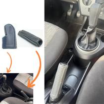 Kit Capas Couro Manopla Câmbio Manual + Alavanca Freio Ecosport 2008 2009 2010 2011 2012