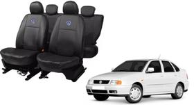 Kit capas couro Polo 1994 2003 proteção reforçada contra sujeira Kit capas couro Polo 1994 2003 proteção reforçada contra sujeira