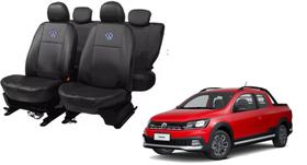 Kit Capas Couro Saveiro 99-23 Proteção Reforçada Sujeira Rasgos Kit Capas Couro Saveiro 99-23 Proteção Reforçada Sujeira Rasgos