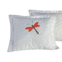 Kit Capas de Almofada Bordada 02 Un Libélula - MR Enxovais Kit Capas de Almofada Bordada 02 Un Libélula - MR Enxovais