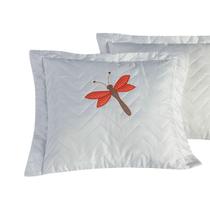 Kit Capas de Almofada Bordada 02 Un Libélula Kit Capas de Almofada Bordada 02 Un Libélula