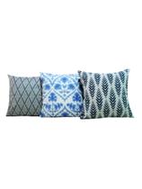 Kit Capas de Almofadas 50x50 Tecido Estampado Conjunto San Remo 3 Peças - Nallu Decor