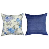 Kit Capas de Almofadas Decorativas 45 x 45 Florais Estampadas