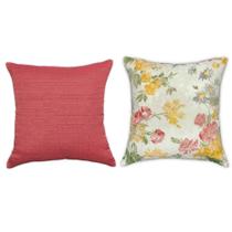 Kit Capas de Almofadas Decorativas 45 x 45 Florais Estampadas