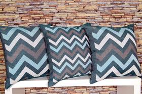 Kit Capas de Almofadas Rústico Dupla Face 3 Peças - Poly Kit Capas de Almofadas Rústico Dupla Face 3 Peças - Poly