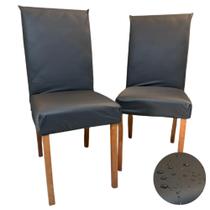 Kit Capas de Cadeira Impermeável material sintético Encaixe Perfeito 2 Lugares