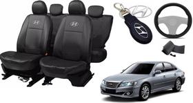 Kit Capas de Couro Hyundai Azera 2012 + Capa de Volante + Chaveiro Hyundai