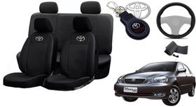 Kit Capas de Couro Toyota Corolla 2004 + Capa de Volante + Chaveiro Toyota Kit Capas de Couro Toyota Corolla 2004 + Capa de Volante + Chaveiro Toyota