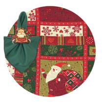 Kit Capas de Sousplat com Guardanapos e Pg Natal Tradicional