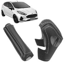 Kit Capas Manopla Câmbio Automático E Alavanca Freio de Mão New Fiesta 2014 À 2018