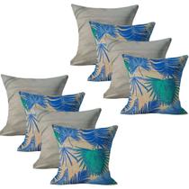 Kit Capas para Almofadas 45x45cm 8 Unidades com Zíper Decoração Sala