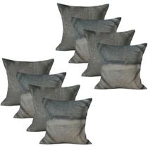 Kit Capas para Almofadas 45x45cm 8 Unidades com Zíper Decoração Sala