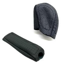 Kit capas para manopla câmbio manual e freio de mão Kwid Zen 2017 2018 2019 2020 2021 2022 2023 2024