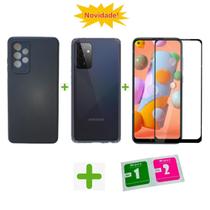 Kit Capas + Película 9D Compatível Samsung A72 Tela 6.7