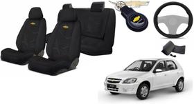 Kit Capas Tecido Elegantes para Bancos Celta 2000-2015 + Volante + Chaveiro GM